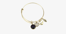 Load image into Gallery viewer, February Birthstone Charm Bangle - FREE SHIP DEALS