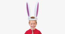 Load image into Gallery viewer, Inflatable Bunny Ears Hat