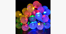 Load image into Gallery viewer, 20 LED Solar-Powered Crystal Ball String Lights - FREE SHIP DEALS