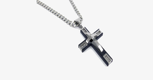 Load image into Gallery viewer, Stainless Steel Beaded Cross Men's Pendant