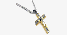 Load image into Gallery viewer, Stainless Steel Beaded Cross Men's Pendant