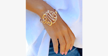 Load image into Gallery viewer, Monogram Initial Script Bracelet - FREE SHIP DEALS