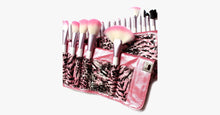 Load image into Gallery viewer, 24 Piece Pink Leopard Brush Set - FREE SHIP DEALS