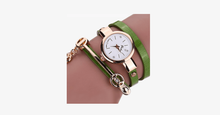 Load image into Gallery viewer, Gold Charm Wrap Watch - FREE SHIP DEALS