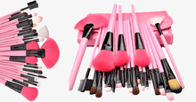 Load image into Gallery viewer, 24 Piece Pink Glory Brush Set with Free Case - FREE SHIP DEALS