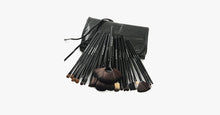 Load image into Gallery viewer, 24 Piece Jet Black Make Up Brush Set - FREE SHIP DEALS