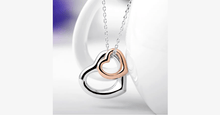 Load image into Gallery viewer, Double Heart Gold-Silver Overlay Pendant - FREE SHIP DEALS