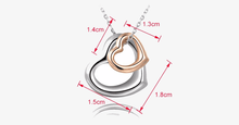 Load image into Gallery viewer, Double Heart Gold-Silver Overlay Pendant - FREE SHIP DEALS