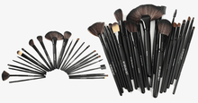 Load image into Gallery viewer, Jet Black MakeUp Brush Set with Free Case - FREE SHIP DEALS
