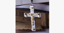 Load image into Gallery viewer, 24K Gold Plated Two Tone Cross Pendant - FREE SHIP DEALS