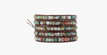 Load image into Gallery viewer, 4MM  India Agate Stone Wrap Bracelet - FREE SHIP DEALS