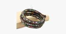 Load image into Gallery viewer, 4MM  India Agate Stone Wrap Bracelet - FREE SHIP DEALS