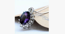 Load image into Gallery viewer, 3 Carat Handcrafted Alexandrite Pendant with Silver Plated Chain - FREE SHIP DEALS