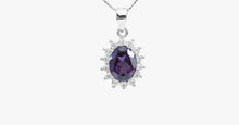 Load image into Gallery viewer, 3 Carat Handcrafted Alexandrite Pendant with Silver Plated Chain - FREE SHIP DEALS