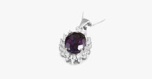 Load image into Gallery viewer, 3 Carat Handcrafted Alexandrite Pendant with Silver Plated Chain - FREE SHIP DEALS