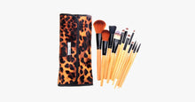 Load image into Gallery viewer, 12 Piece Leopard Skin Brush Set - FREE SHIP DEALS