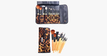 Load image into Gallery viewer, 12 Piece Leopard Skin Brush Set - FREE SHIP DEALS