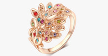Load image into Gallery viewer, Austrian Crystal Peacock Ring - FREE SHIP DEALS