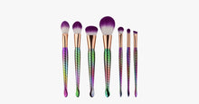 Load image into Gallery viewer, 7 Piece Rainbow Mermaid Brush Set - FREE SHIP DEALS