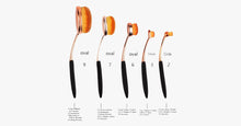 Load image into Gallery viewer, 5 Piece Rose Gold Oval Brush Set - FREE SHIP DEALS
