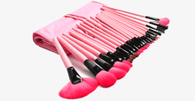Load image into Gallery viewer, 24 Piece Pink Glory Brush Set with Free Case - FREE SHIP DEALS