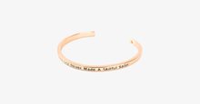 Load image into Gallery viewer, A Smooth Sea Never Made A Skillful Sailor Cuff Bangle - FREE SHIP DEALS