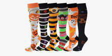 Load image into Gallery viewer, Multi Colorful Patterned Knee High Socks For Women