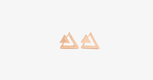 Load image into Gallery viewer, Double Triangle Stud Earring - FREE SHIP DEALS