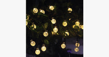 Load image into Gallery viewer, 20 LED Solar-Powered Crystal Ball String Lights - FREE SHIP DEALS