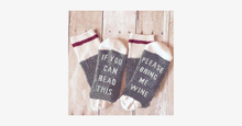 Load image into Gallery viewer, If You Can Read This, Bring Me a Glass of Wine Socks - FREE SHIP DEALS