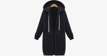 Load image into Gallery viewer, Women's Long Zip Sweatshirt Hoodie - FREE SHIP DEALS
