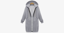 Load image into Gallery viewer, Women's Long Zip Sweatshirt Hoodie - FREE SHIP DEALS