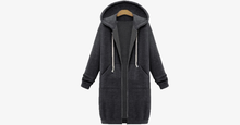 Load image into Gallery viewer, Women's Long Zip Sweatshirt Hoodie - FREE SHIP DEALS