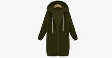Load image into Gallery viewer, Women's Long Zip Sweatshirt Hoodie - FREE SHIP DEALS