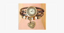 Load image into Gallery viewer, Heart Vintage Wrap Watch - FREE SHIP DEALS