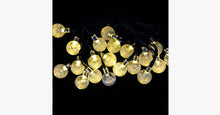 Load image into Gallery viewer, 20 LED Solar-Powered Crystal Ball String Lights - FREE SHIP DEALS